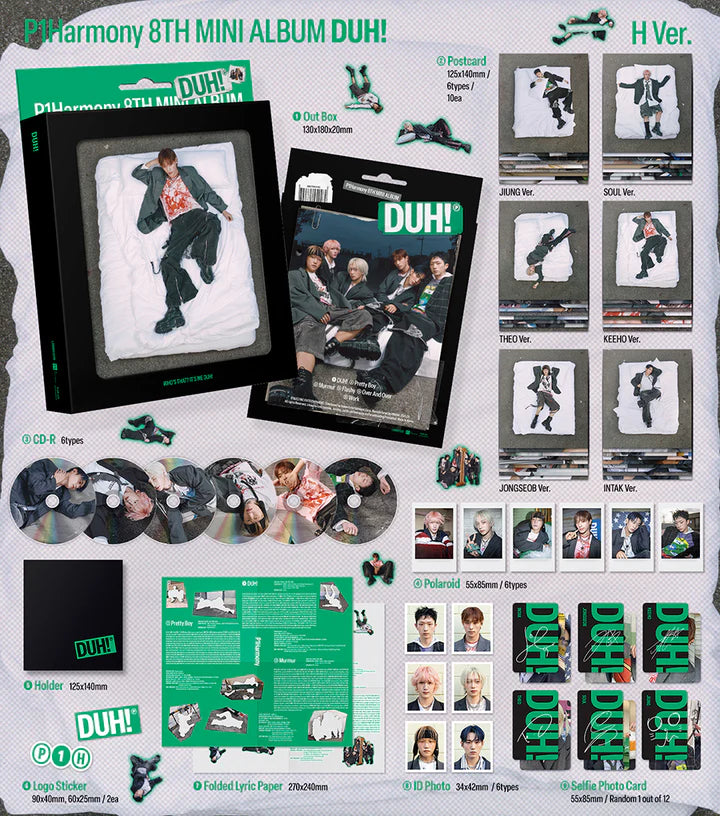 P1Harmony - DUH! Album Compact (H) Version (MEMBER CHOICE)