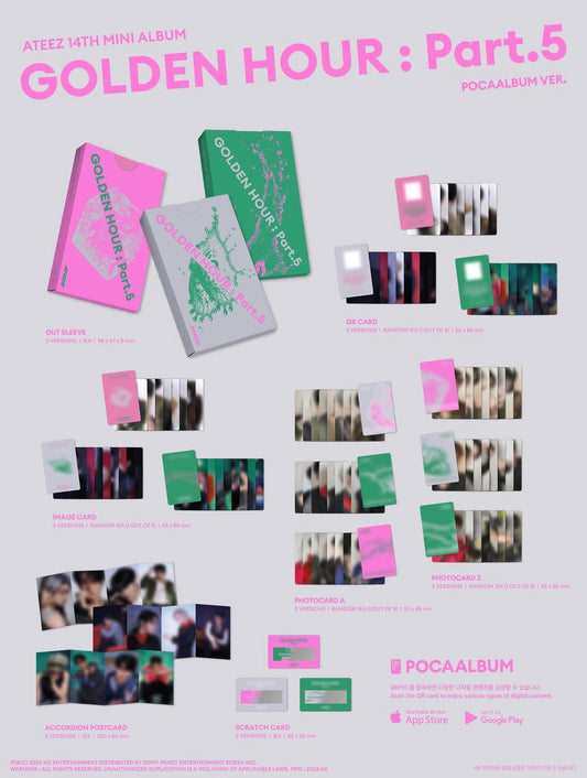 ATEEZ - GOLDEN HOUR PART 5. (POCAALBUM.)