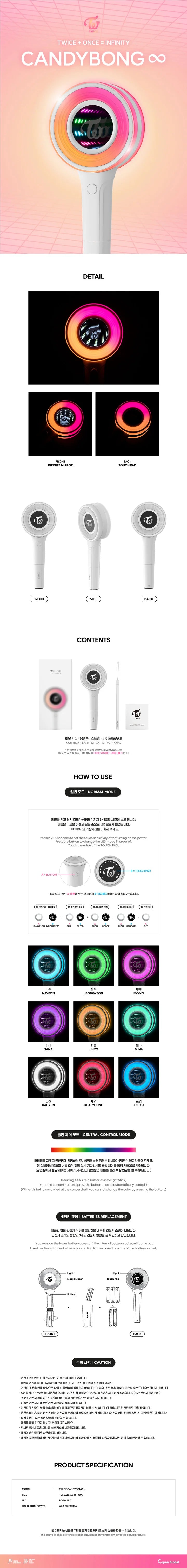 TWICE - CandyBong Official Lightstick.