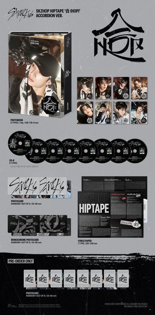 Stray Kids - SKZHOP HIPPTAPE Accordion Ver. (RANDOM)
