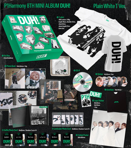 P1Harmony - DUH! Album - [Plain White T Version]