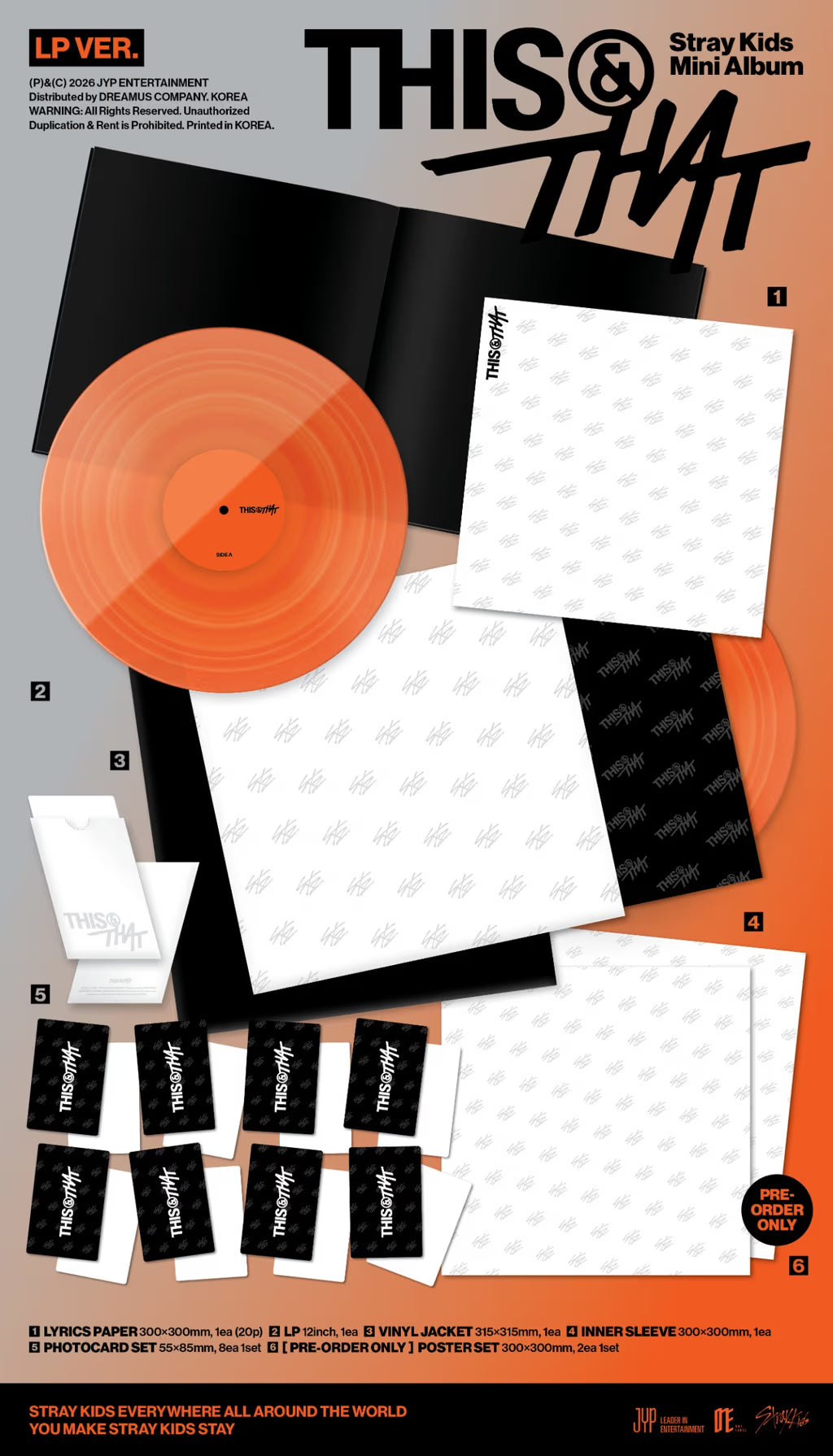 [PRE-ORDER] STRAY KIDS - THIS & THAT (VINYL VER.) {RANDOM POB}