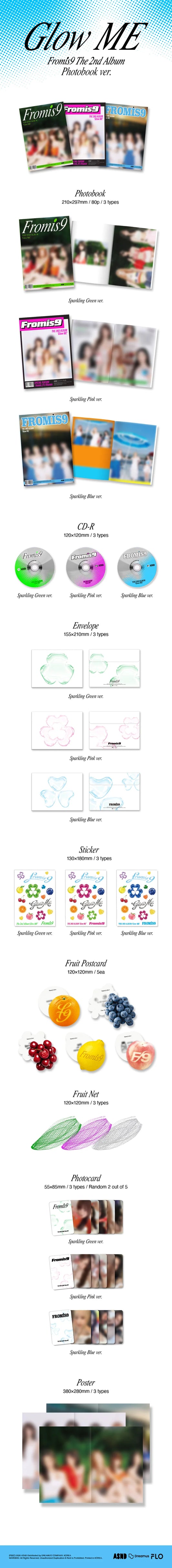 {PRE ORDER] fromis_9 - Glow ME Album (PHOTOBOOK VER.)
