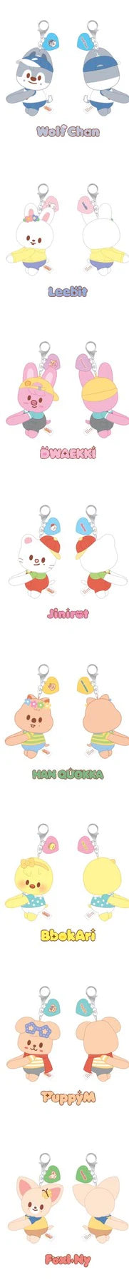 [PRE-ORDER] STRAY KIDS - SKZOO X SANRIO CHARACTERS - (HUG ME PLUSH KEYRING.)