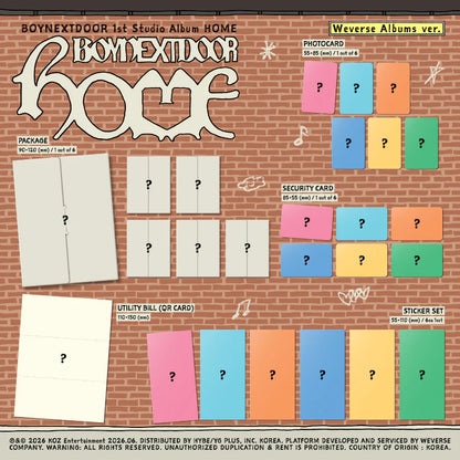 [PRE-ORDER] BOYNEXTDOOR - HOME (WeVerse Ver.)