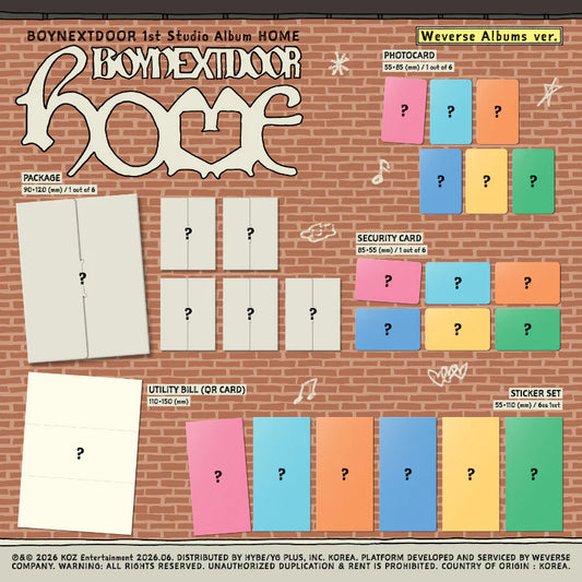 [PRE-ORDER] BOYNEXTDOOR - HOME (WeVerse Ver.)