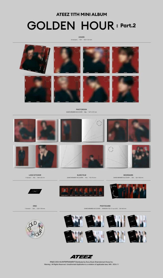 Ateez - Golden Hour Part. 2 Digipack [Member Choice.]