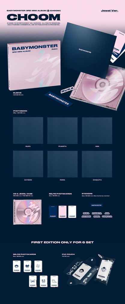 [PRE-ORDER] BABYMONSTER - CHOOM [3rd Mini Album] - Jewel Ver.
