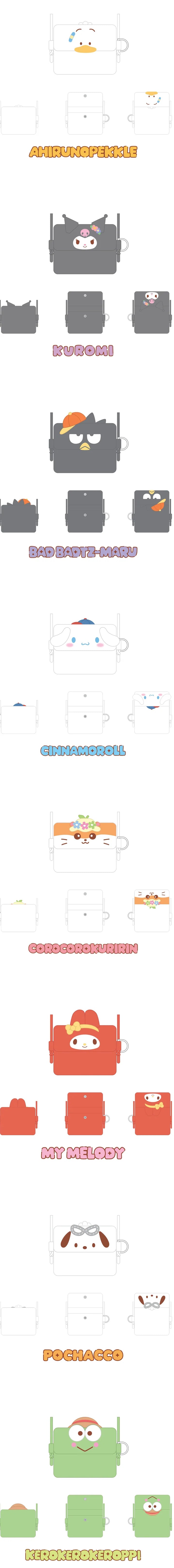 [PRE-ORDER] STRAY KIDS - SKZOO X SANRIO CHARACTERS - (CARD WALLET CROSS BAG.)