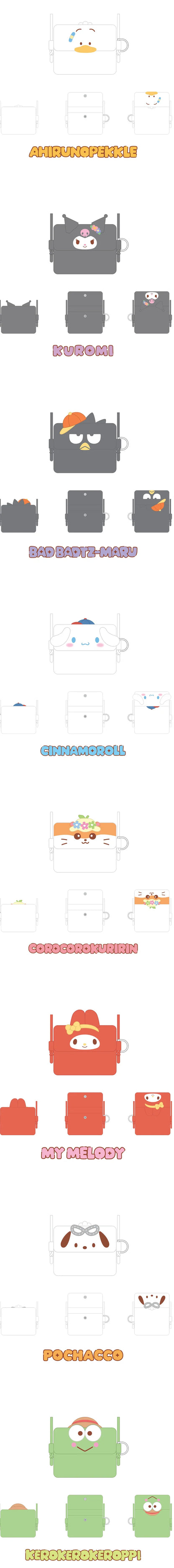 [PRE-ORDER] STRAY KIDS - SKZOO X SANRIO CHARACTERS - (CARD WALLET CROSS BAG.)