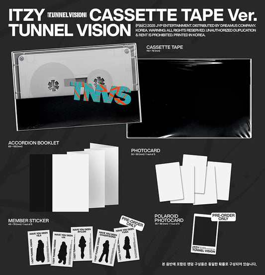 (PRE-ORDER) ITZY - Tunnel Vision [CASETTE TAPE VER.]