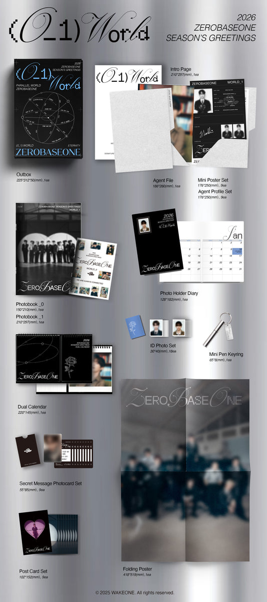 (PRE-ORDER) ZEROBASEONE - (0_1) WORLD - 2026 SEASON'S GREETINGS.