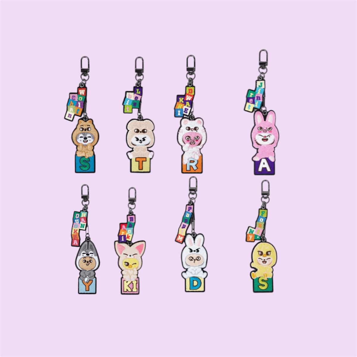 [PRE-ORDER] EMBROIDERY KEY HOLDER -  Fan Connecting 2024 SKZ TOY WORLD.