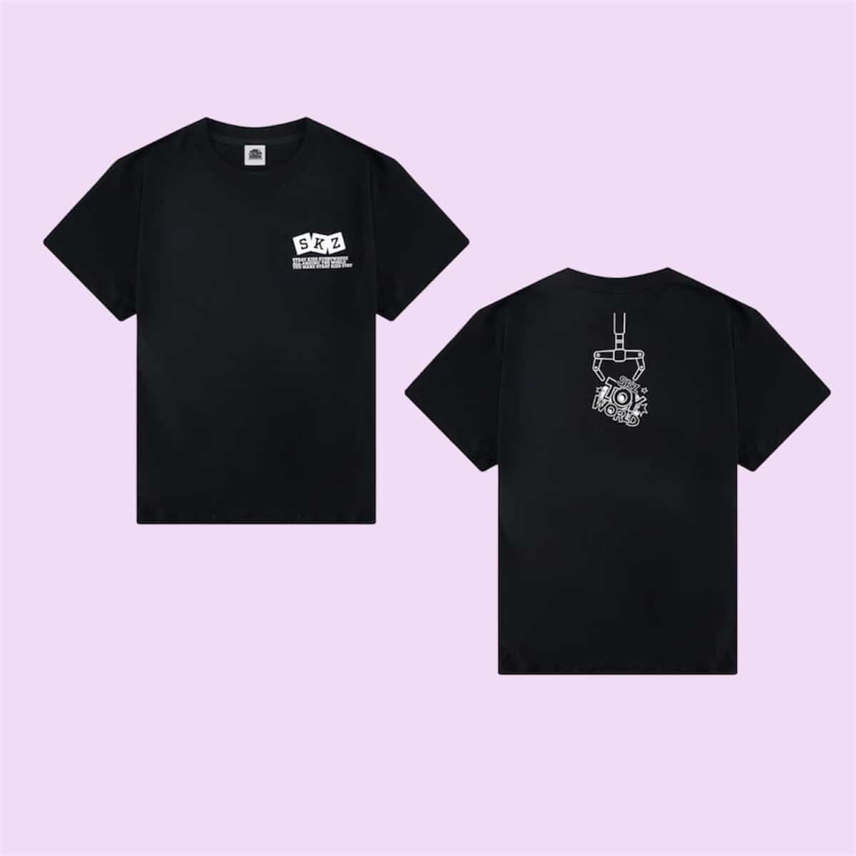 [PRE-ORDER] BLACK T-SHIRT - Fan Connecting 2024 SKZ TOY WORLD.