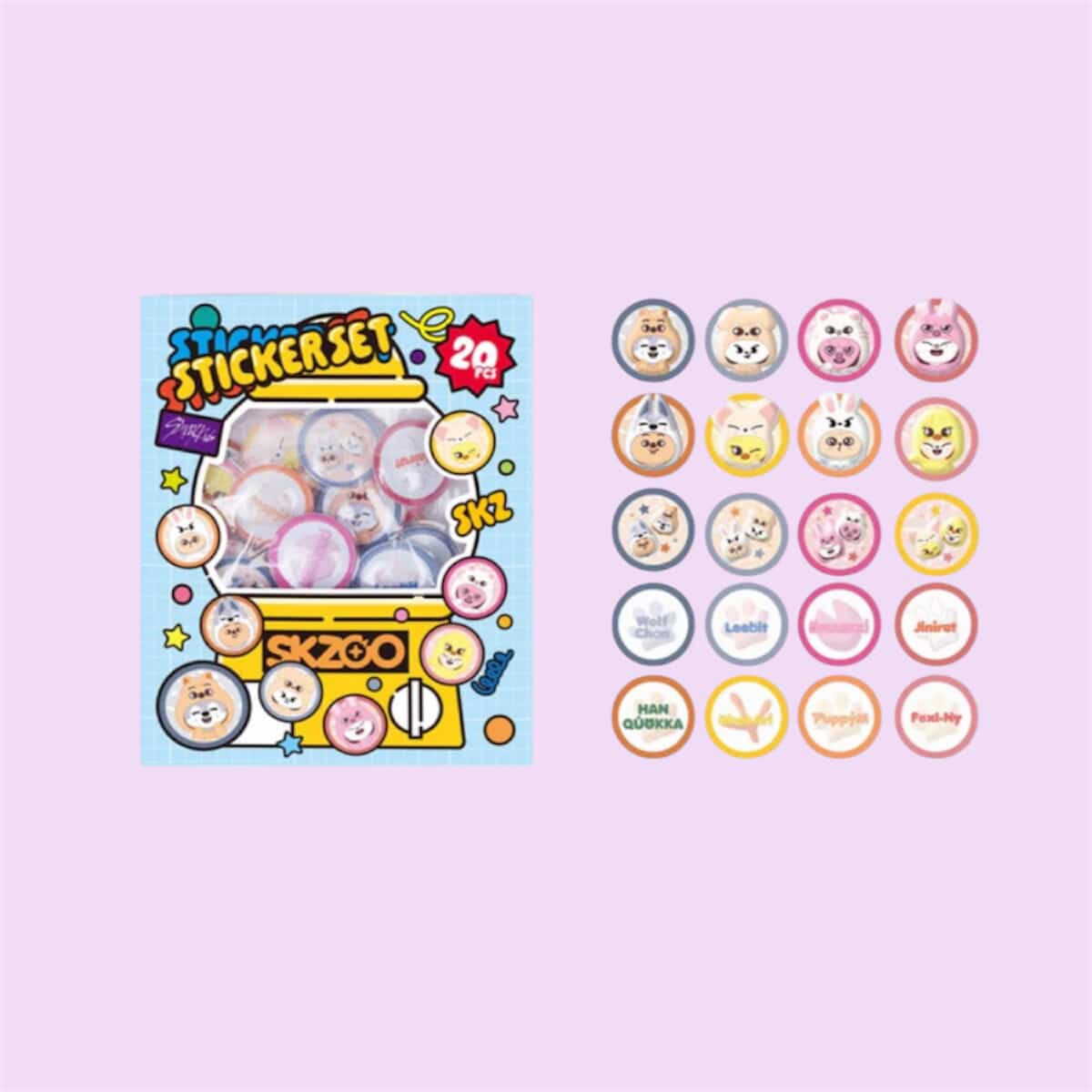 [PRE-ORDER] STICKER SET  -  Fan Connecting 2024 SKZ TOY WORLD.