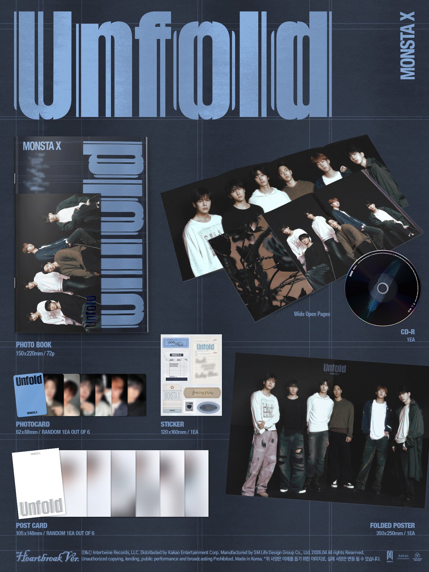 MONSTA X - [3rd Full Album] - Unfold.