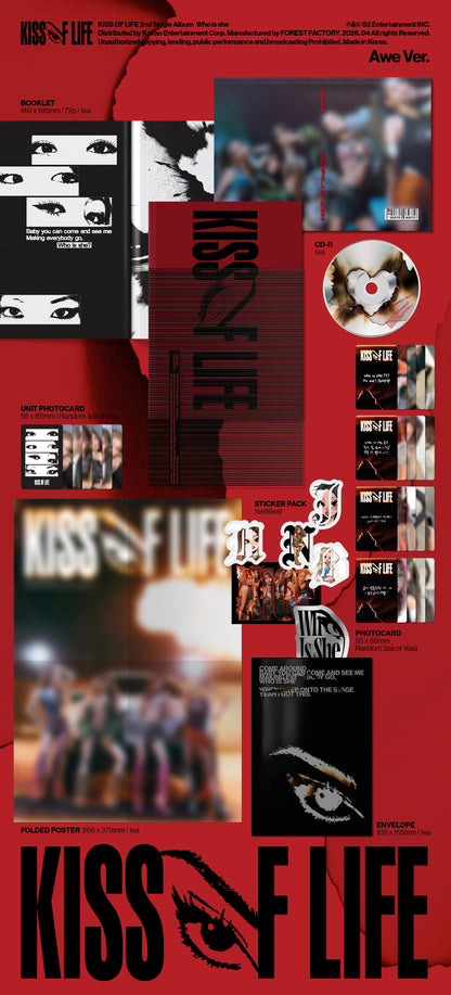 KISS OF LIFE - [2nd Single Album] Who Is She (Awe Ver.)