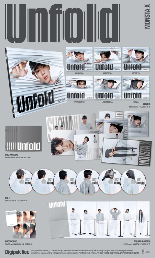 MONSTA X - [3rd Full Album] - Unfold. {DIGIPACK}