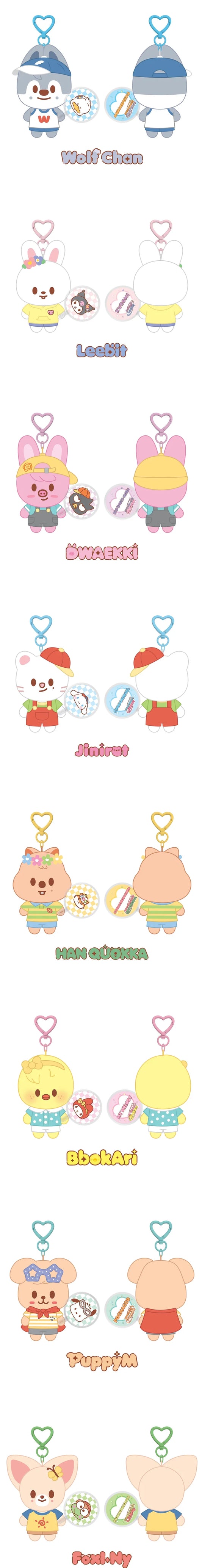 [PRE-ORDER] STRAY KIDS - SKZOO X SANRIO CHARACTERS - (10CM PLUSH WITH MINI PICKET.)