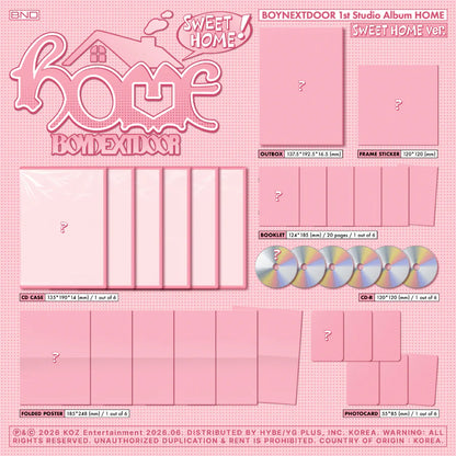 [PRE-ORDER] BOYNEXTDOOR - HOME (Sweet Home Ver.)