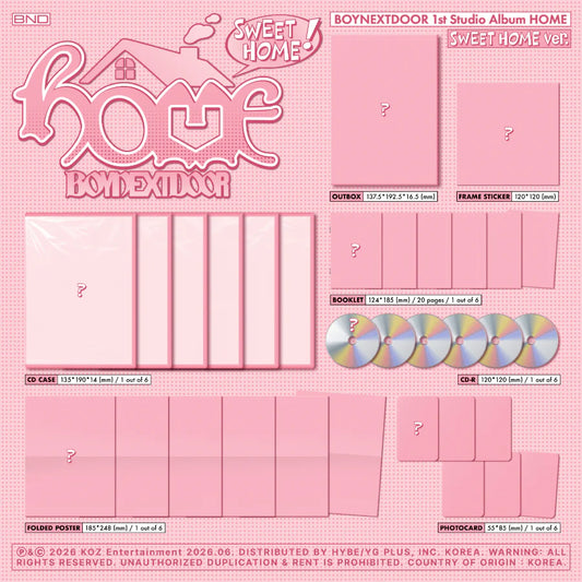 [PRE-ORDER] BOYNEXTDOOR - HOME (Sweet Home Ver.)