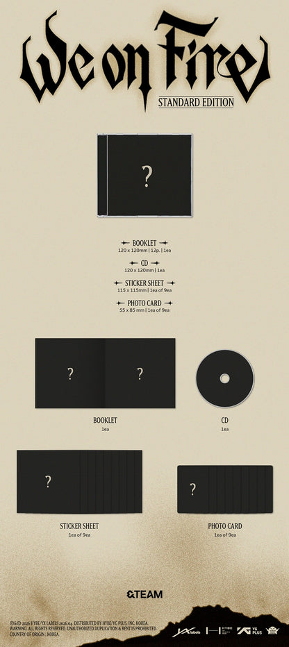 [PRE-ORDER] &TEAM 3rd EP 『We on Fire』 (STANDARD)