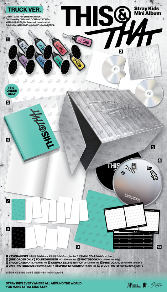 [PRE-ORDER] STRAY KIDS - THIS & THAT (TRUCK VER.) {RANDOM POB}