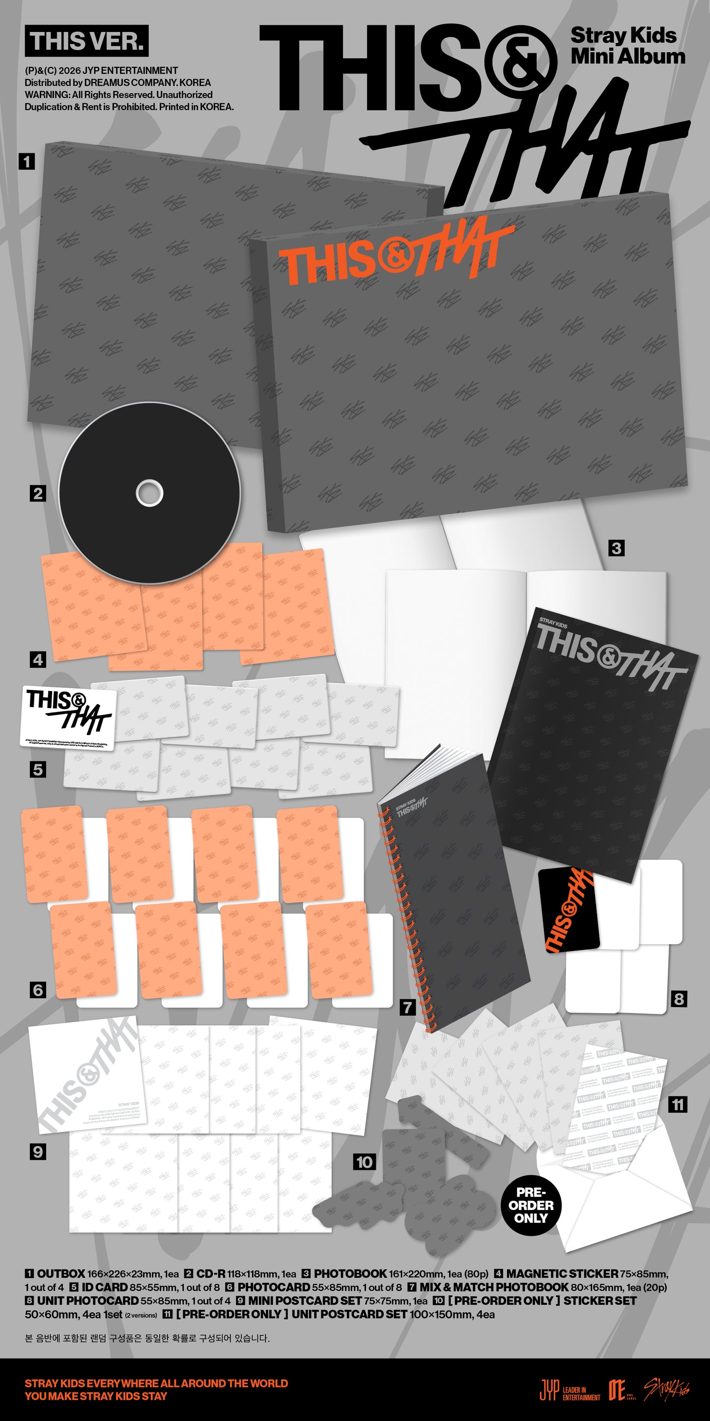 [PRE-ORDER] STRAY KIDS - THIS & THAT (THIS & THAT VER.) {RANDOM POB.}