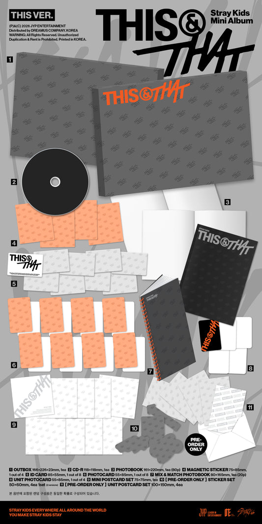 [PRE-ORDER] STRAY KIDS - THIS & THAT (THIS & THAT VER.) {RANDOM POB.}