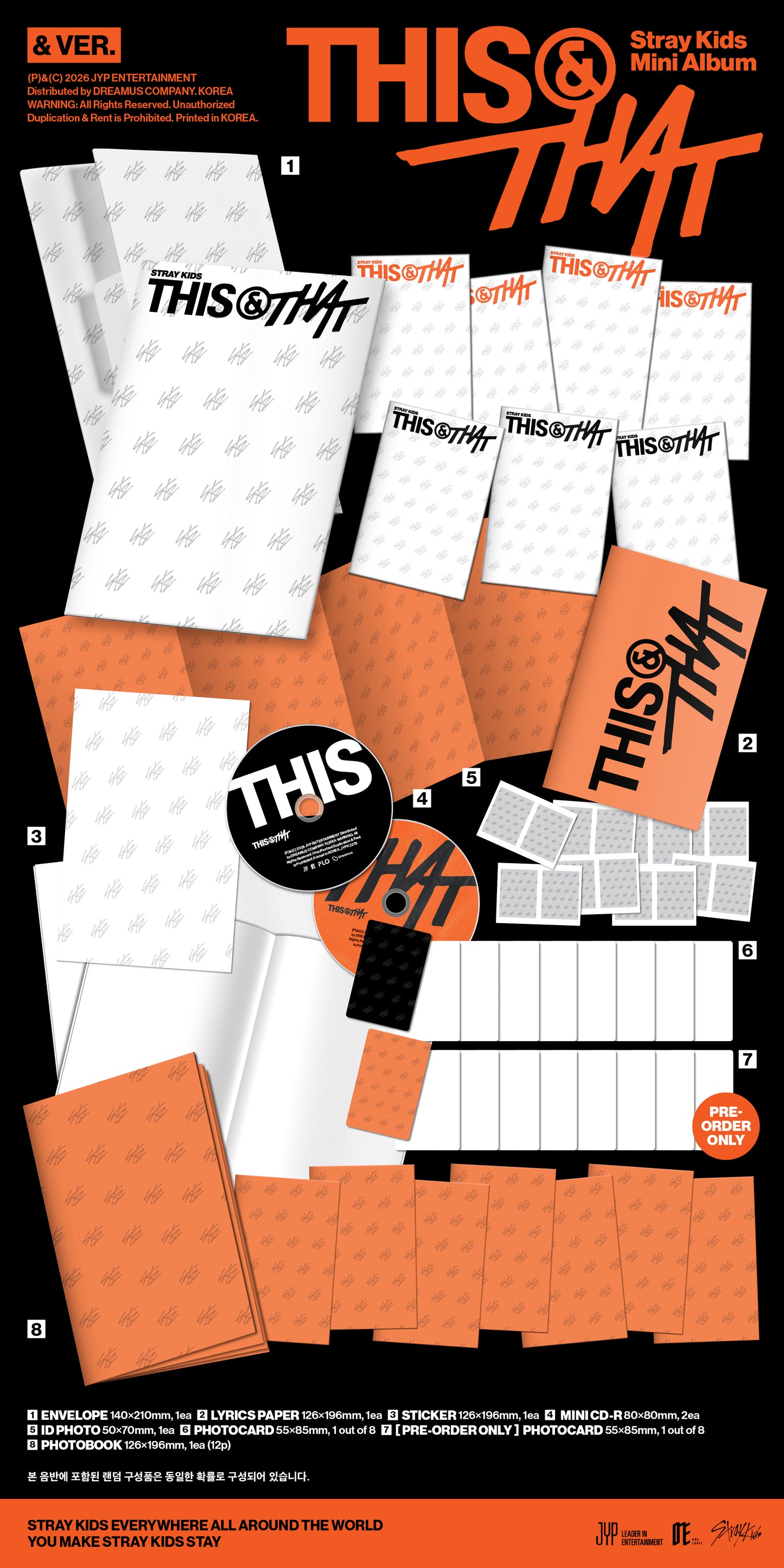 [PRE-ORDER] STRAY KIDS - THIS & THAT ( & VER.) {RANDOM POB.}