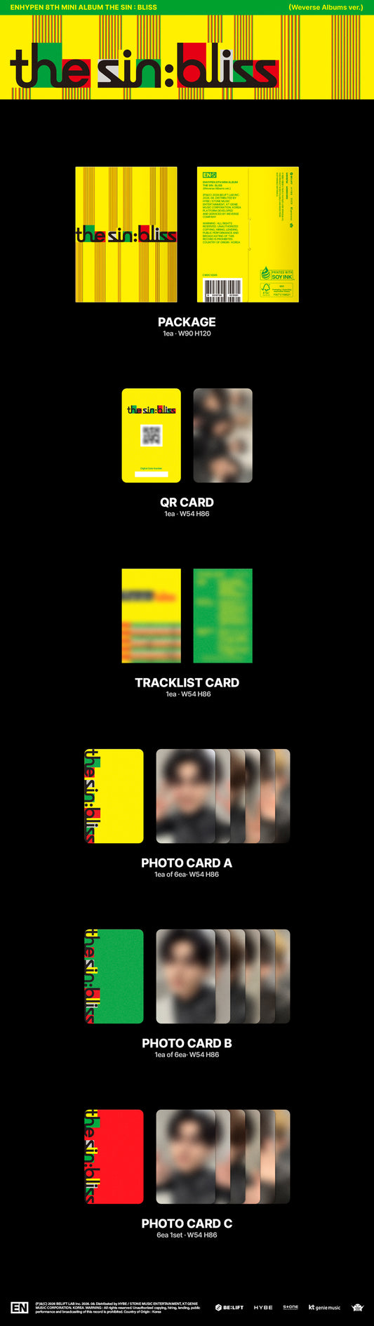 [PRE-ORDER] ENHYPEN - THE SIN: BLISS (WEVERSE VER.)