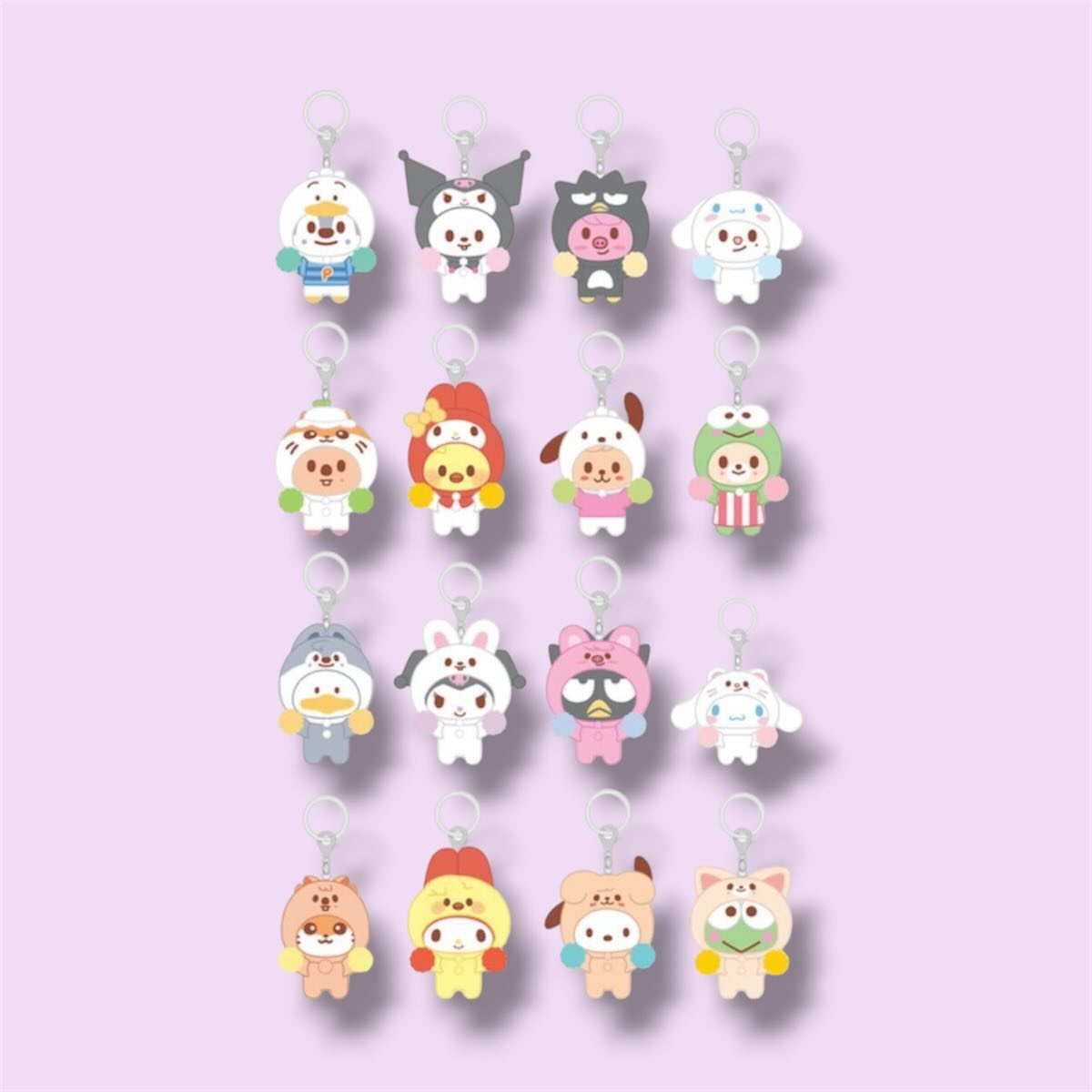 [PRE-ORDER] STRAY KIDS - SKZOO X SANRIO CHARACTERS - (SECRET FLOCKED FIGURE KEYRING - CHEER UP VER.)
