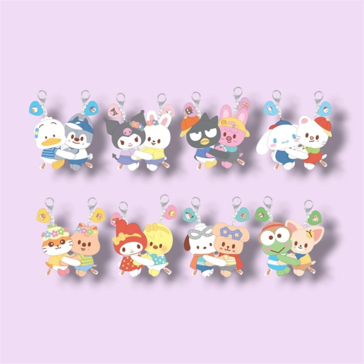 [PRE-ORDER] STRAY KIDS - SKZOO X SANRIO CHARACTERS - (HUG ME PLUSH KEYRING.)