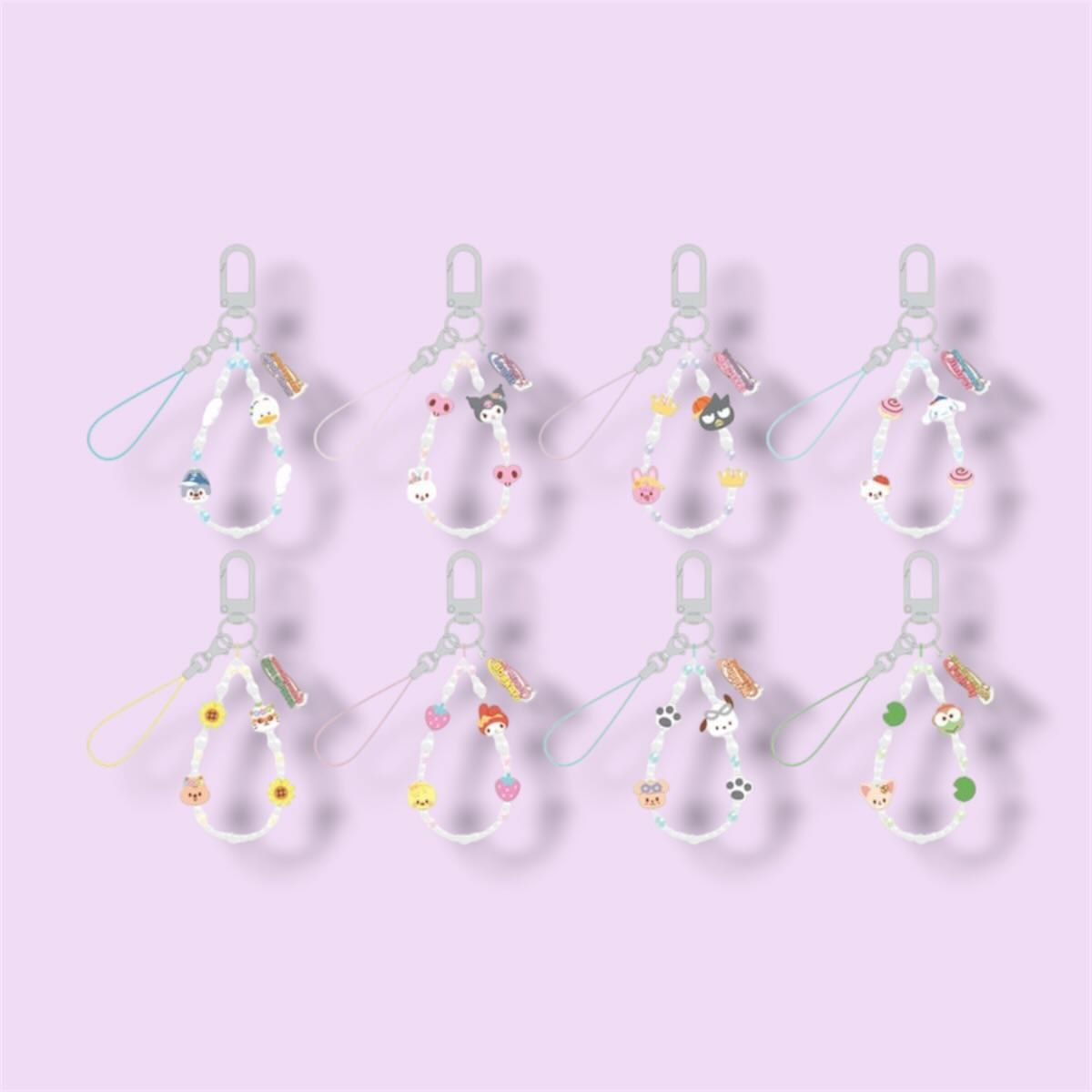 [PRE-ORDER] STRAY KIDS - SKZOO X SANRIO CHARACTERS - (PHONE BEADS STRAP.)