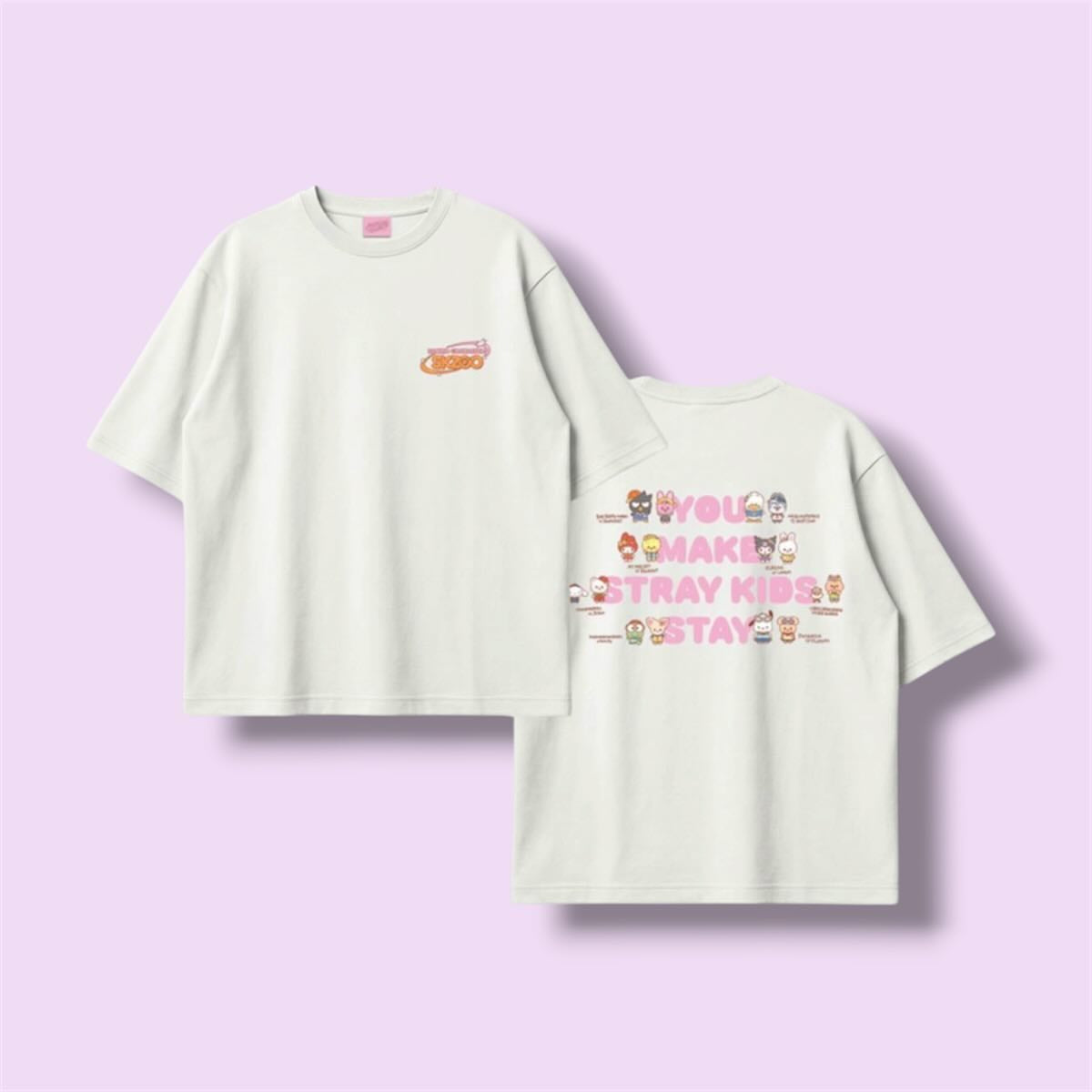 [PRE-ORDER] STRAY KIDS - SKZOO X SANRIO CHARACTERS - (T-SHIRT.)