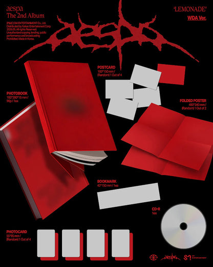[PRE-ORDER] aespa - LEMONADE [2nd Album] - WDA Ver.