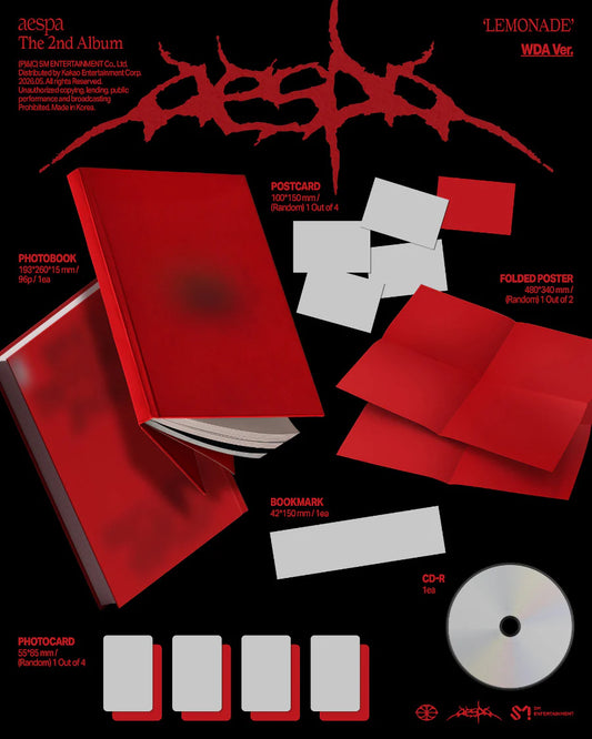 [PRE-ORDER] aespa - LEMONADE [2nd Album] - WDA Ver.