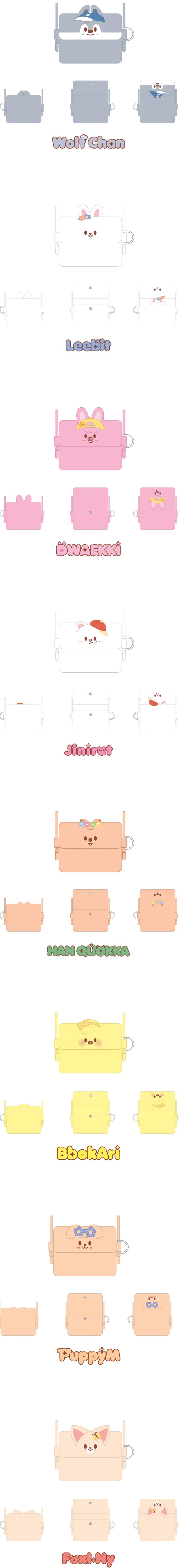 [PRE-ORDER] STRAY KIDS - SKZOO X SANRIO CHARACTERS - (CARD WALLET CROSS BAG.)