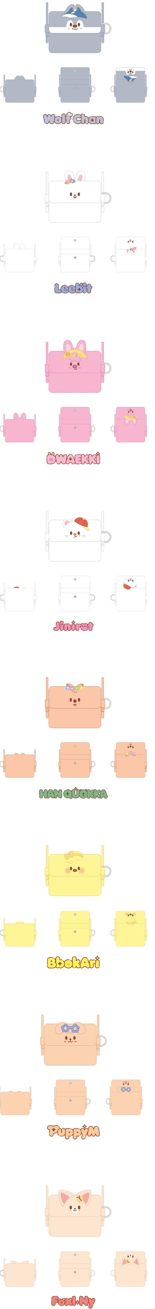 [PRE-ORDER] STRAY KIDS - SKZOO X SANRIO CHARACTERS - (CARD WALLET CROSS BAG.)