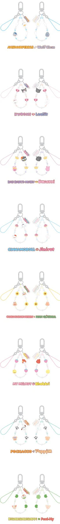 [PRE-ORDER] STRAY KIDS - SKZOO X SANRIO CHARACTERS - (PHONE BEADS STRAP.)