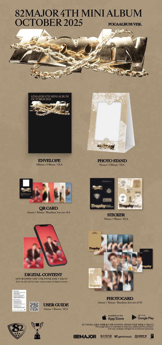 82 Major - [4th Mini Album] Trophy (POCAALBUM ver.)