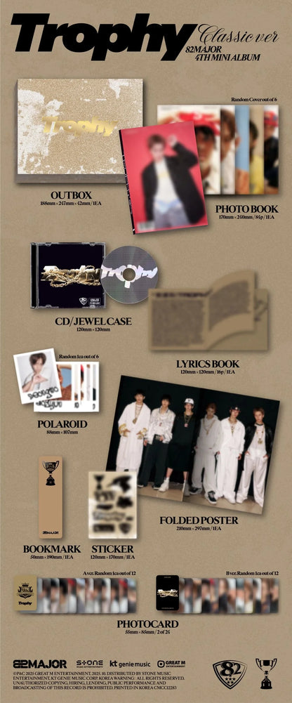 82Major - [4th Mini Album] Trophy (Classic ver.)