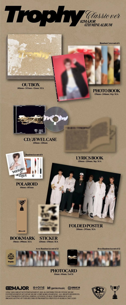82Major - [4th Mini Album] Trophy (Classic ver.)