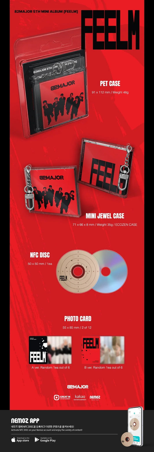 [PRE-ORDER] 82MAJOR - FEELM [5th Mini Album] - KEYRING Ver.
