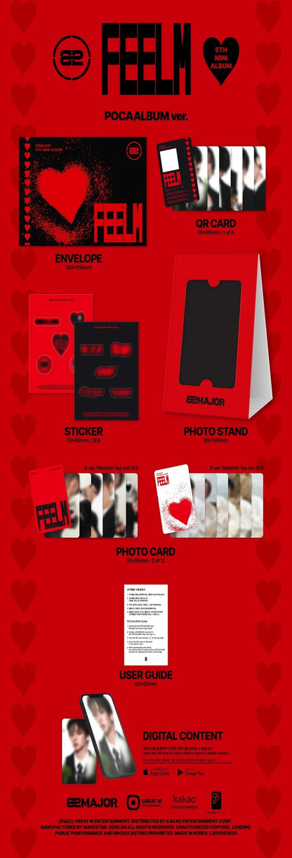 [PRE-ORDER] 82MAJOR - FEELM [5th Mini Album] - POCAALBUM Ver.