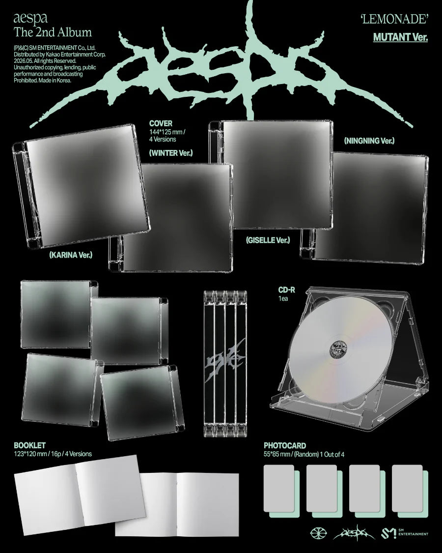 [PRE-ORDER] aespa - LEMONADE [2nd Album] - Mutant Ver.