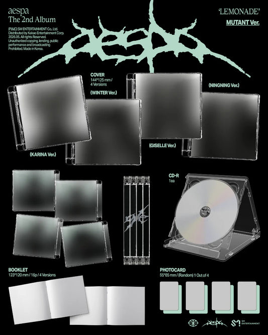 [PRE-ORDER] aespa - LEMONADE [2nd Album] - Mutant Ver.