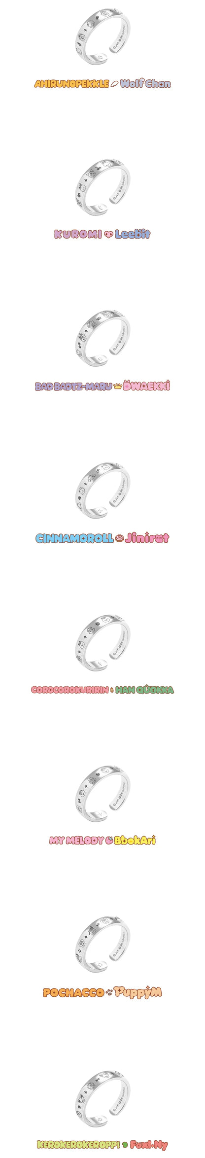 [PRE-ORDER] STRAY KIDS - SKZOO X SANRIO CHARACTERS - (RING.)