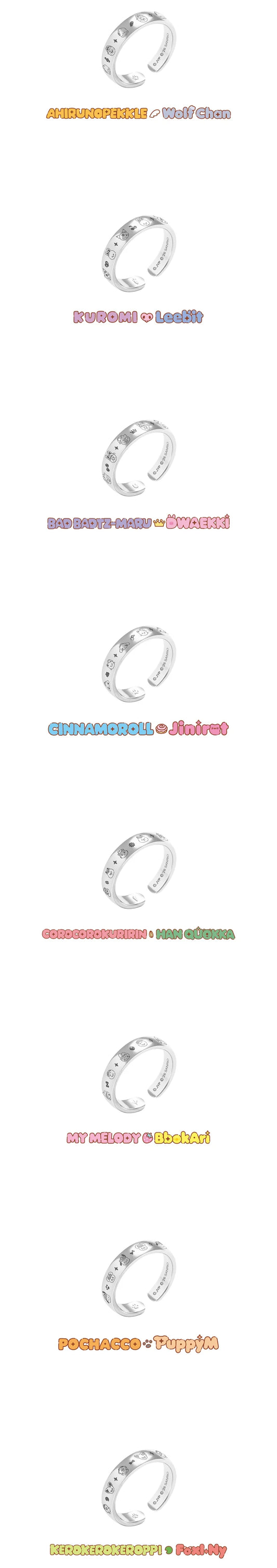 [PRE-ORDER] STRAY KIDS - SKZOO X SANRIO CHARACTERS - (RING.)
