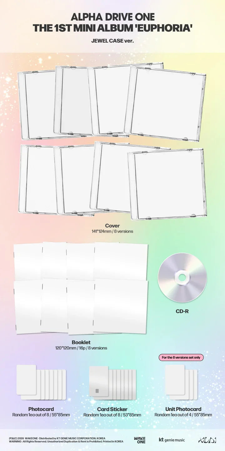 ALPHA DRIVE ONE  - EUPHORIA [1st Mini Album - Jewel Case Ver.]